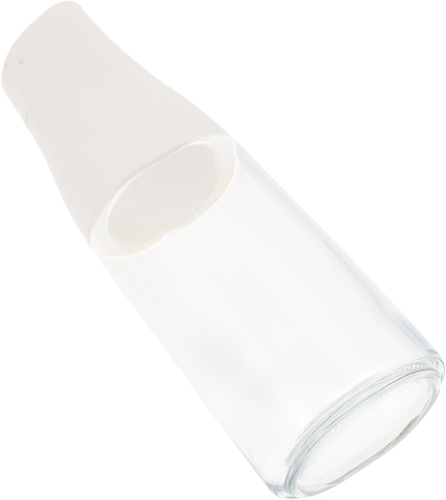 1pc Automatic Opening Closing Glass Oil Dispenser Bottle Elegant Seasoning Container for Oil Vinegar Sauce and Cooking Visible Measurement
