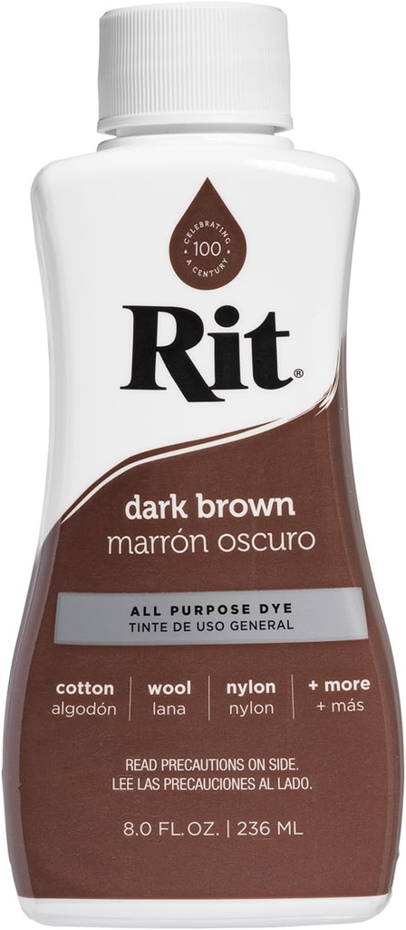 Rit All-Purpose Liquid Dye, Dark Brown
