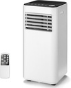 LDAILY Portable Air Conditioners, 10000BTU Quiet AC Unit with Cooling Fan & Dehumidifier, 2 Adjustable Speed, 1-24 Timer, Sleep Mode, Remote, 3 in 1 AC Unit for Bedroom, Home, up to 350 Sq.Ft, White
