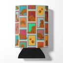 Caroline's Treasures MLM1151CC Lots of Ruby Cavalier Spaniel Can or Bottle Hugger Cooler Washable Drink Sleeve Collapsible Beverage Insulated Holder, Can Hugger, Multicolor