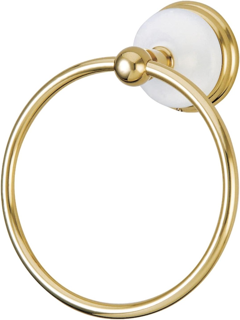 Kingston Brass BA1114PB Victorian Towel-Ring, 6-Inch, Polished Brass