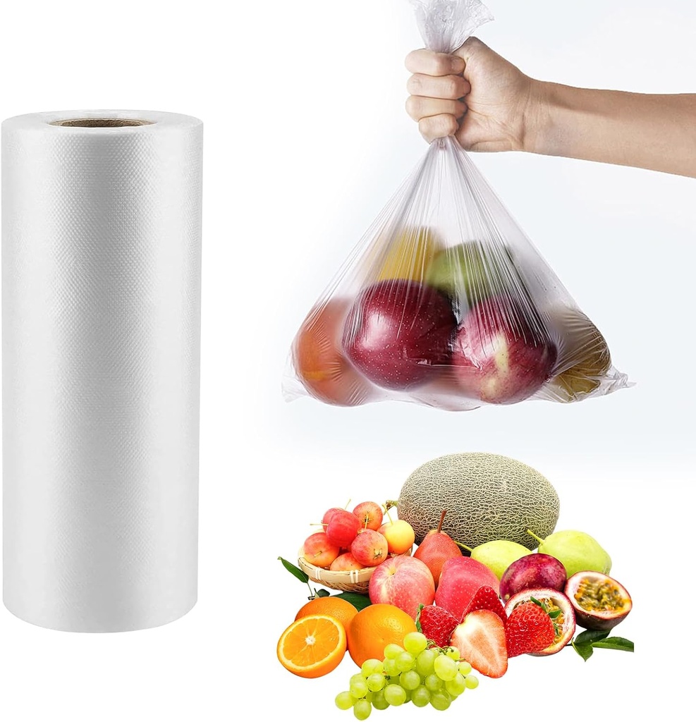 CLASSY Large 14" x 20" 350 Bags/Roll Plastic Food Storage Bags, Plastic Produce bags for Vegetable Fruits, Bread - (1 Roll, Total 350 Bag)