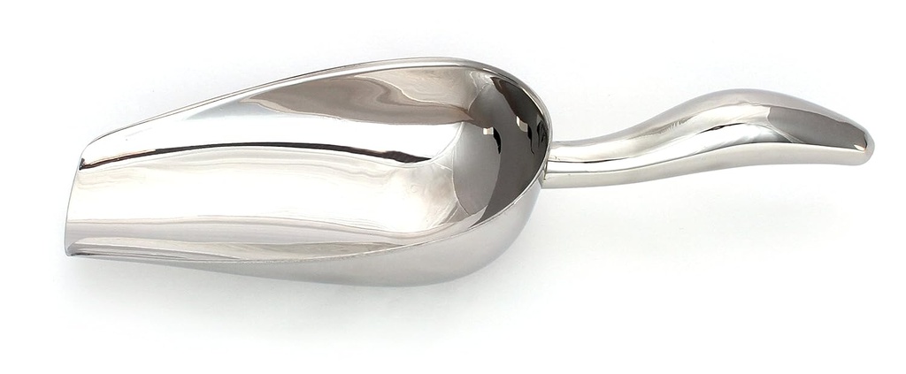 18 oz Stainless Steel Scoop, 10.5” Long by 3.6” Wide | for Ice, Dog & Cat Food, Popcorn, Coffee, Candy, Sugar, Flour, Dry Goods, etc.