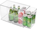 Abiudeng Refrigerator Organizer Bins, Refrigerator Storage Bins Drawers Stackable Clear Fridge Organizer - BPA Free Plastic Storage Drawers