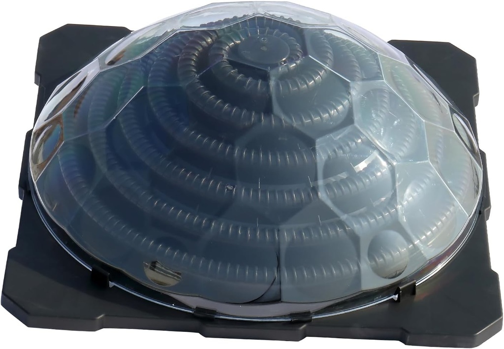 VINGLI Solar-Powered Dome-Shaped Above Ground Pool Heater - Curved Heating Coil (1-Pack)