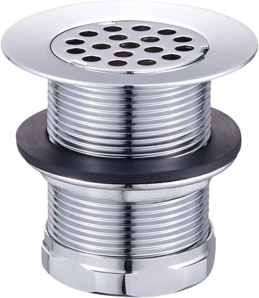 Kingston Brass KBU1001 Seattle 2-Inch Brass Grid Bar/Utility Sink Drain, Polished Chrome