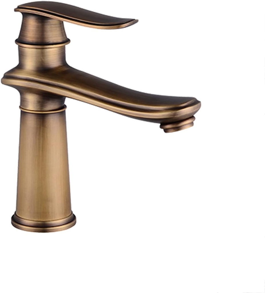 Black Faucet Bathroom Bathroom Sink Faucet Single Hole Brass Black Single Hole Bathroom Faucet Lavatory Faucet Black Restroom Faucet for Bathtub,Bathroom Sink Faucet Single Hole brassA ( Color : Antiq