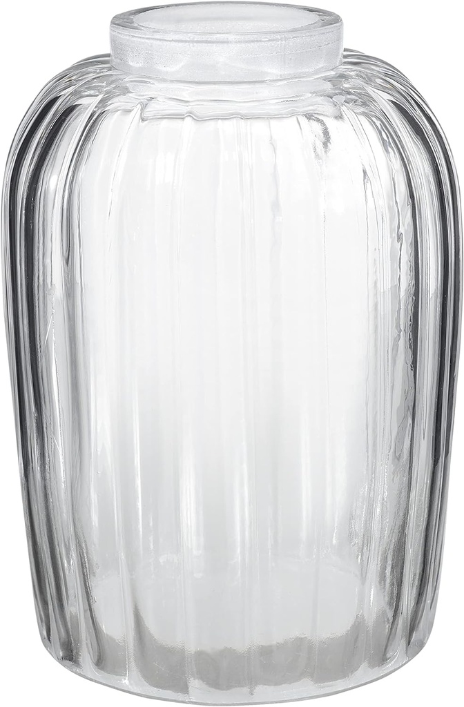 Aspen Creative 23523-60-1, Clear Glass Shade for Lighting Fixture, Pendant, Vanity, Wall Light, Size: 4-1/8" D x 5-7/8" H