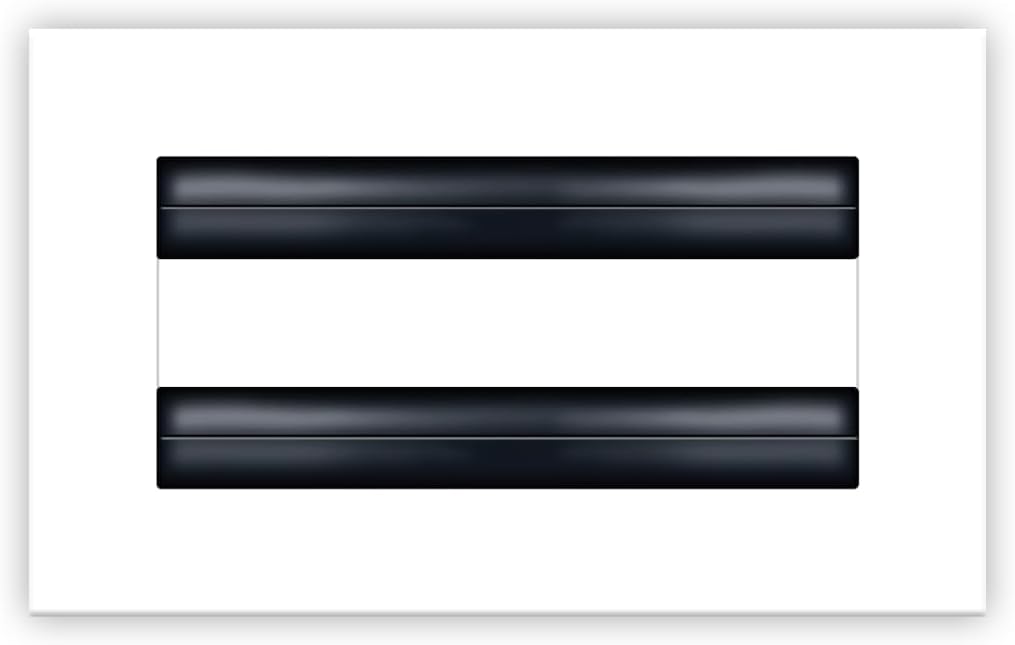 BUILDMART - 6x4 White Modern AC Vent Cover - Decorative Air Vent - Standard Linear Slot Diffuser - Register Grille for Ceiling, Walls & Floors - Texas Buildmart