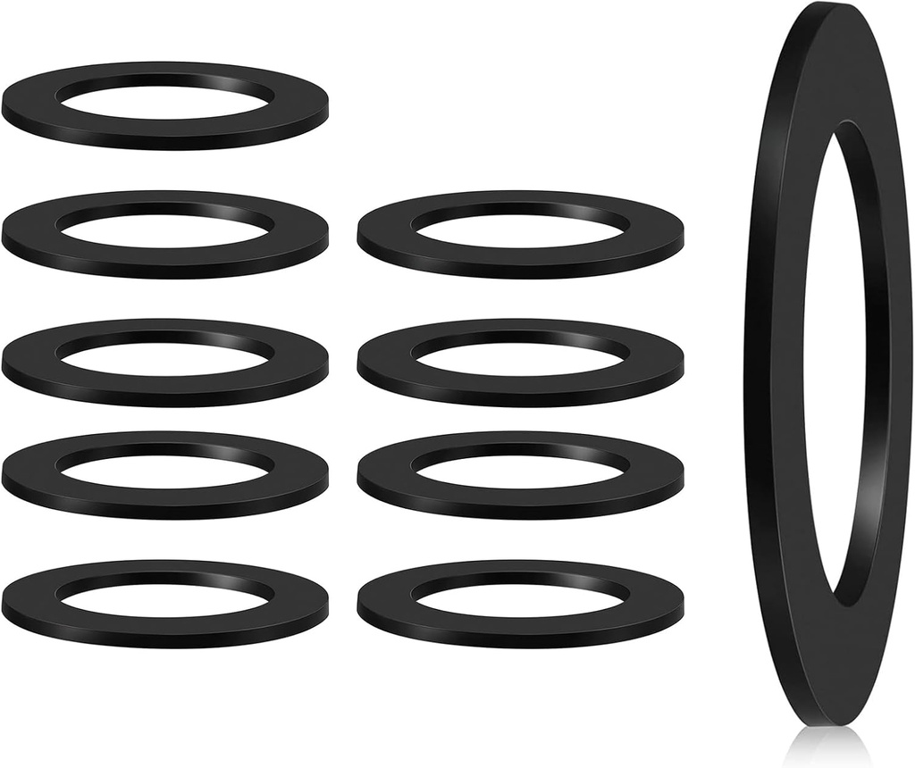 1-3/4-Inch by 2-5/8-Inch Rubber Tub Drain Gasket for Shoe Tub Bathtub Overflow Gasket Stopper, Silicone Bathtub Drains Seal Applied to Bathtub Drains, Sealing Gaskets - Prevent Tub Leakage (10 PCS)