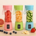 Portable Blender with USB Charging, 380ml Personal Smoothie Mixer, Travel Size with Carrying Strap, 3 Colors