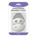 Magicfour Child Proof Deadbolt Lock, 2 Pack Door Safety Deadbolt Lock for Kids, Universal Size Deadbolt Child Safety Lock Cover Fits Most Deadbolt