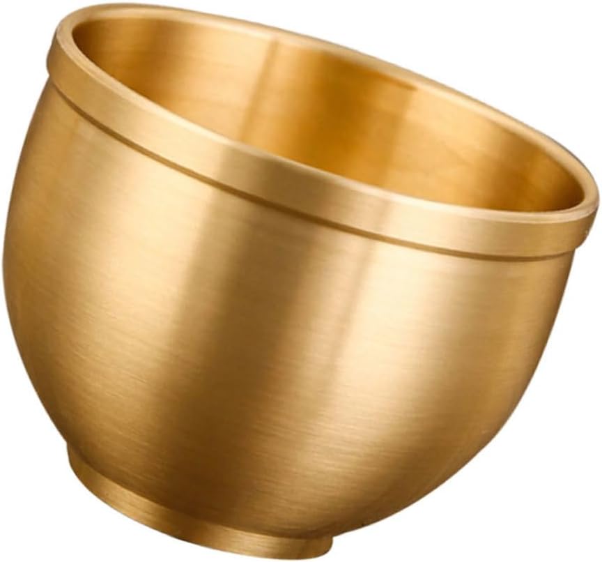 PRETYZOOM 220g Vintage Brass Drinking Cup Elegant Golden Teacup for Home Bar and Parties Unbreakable Design for Liquor and Cocktails Chic Holder