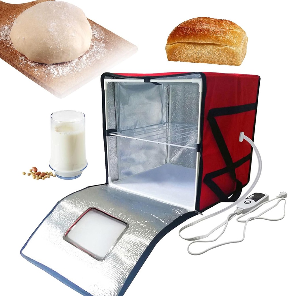 Sourdough Fermentation Machine with Internal Shelf, Bread Pizza Dough Fermentation Box, Support Temperature Control and Timing, for Making Bread, Yogurt, Natto, Cheese, Kefir,L