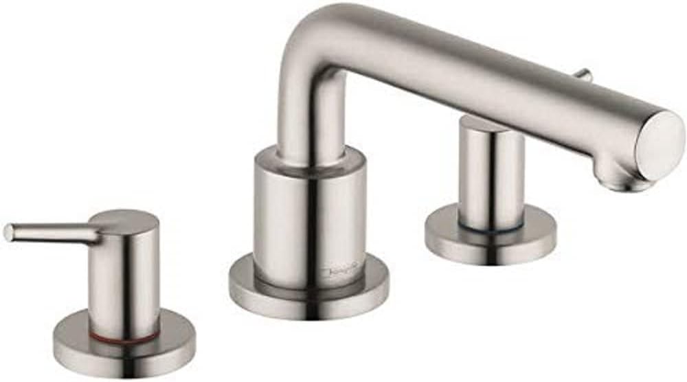 hansgrohe Talis S Modern 1-Handle 12-inch Wide Roman Tub Filler Freestanding Bathtub Faucet in Brushed Nickel, 72415821