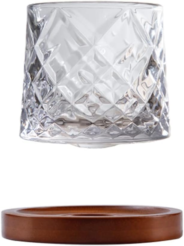 Glass Cups/Glass Tumblers Rotating Decompression Glass Glass Home Premium Crystal Glass Beer Glass with Base Drinking Glasses (Color : 01)