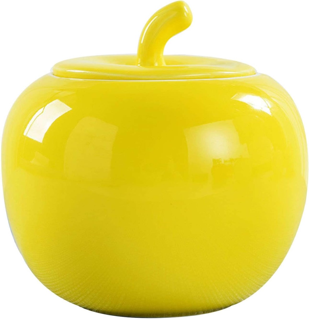 Sugar Bowl ,sugar pot, Sugar Bowl with Lid , Solid Color Sugar Bowl with Lid, 480ml Apple Shape Sugar Storage Jar, Sugar Pot, Sugar Container Spice Jar, for Coffee Bar, Restaurant, Home-Red-480ml (Col