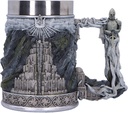 Nemesis Now Lord of the Rings Gondor Tankard 15.5cm, Resin, Official Lord of the Rings Merchandise, Gondor Beer Mug, Stainless Steel Insert, Cast in the Finest Resin, Expertly Hand-Painted