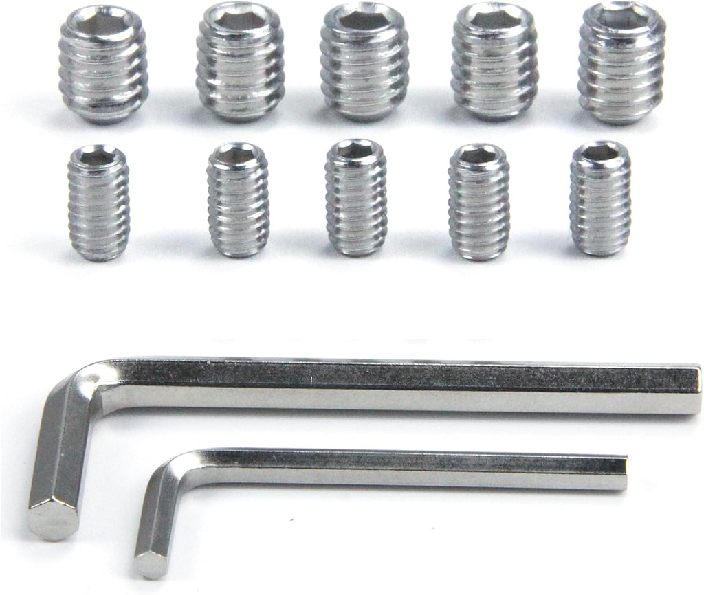 5 Packs Refrigerator Freezer Door Handle Screw Set - Fridge Door Handle Screw Set with M47 & M67 Screws (5 Each) + 4.0mm & 6.0mm Nickel Hex Wrenches for Installation