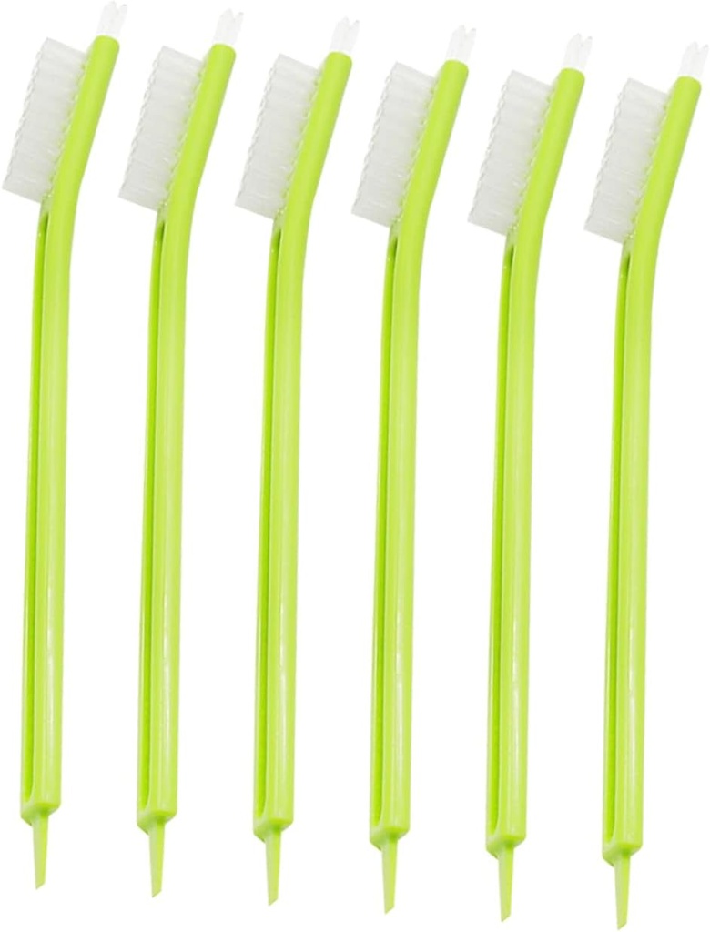 6pcs Cleaning Brush Small Brush Food Processor Deep Cleaning Juice Cleaner Soymilk Machine Extractor Mini Soy Milk Maker Grip Juicer Cleaner Green Plastic