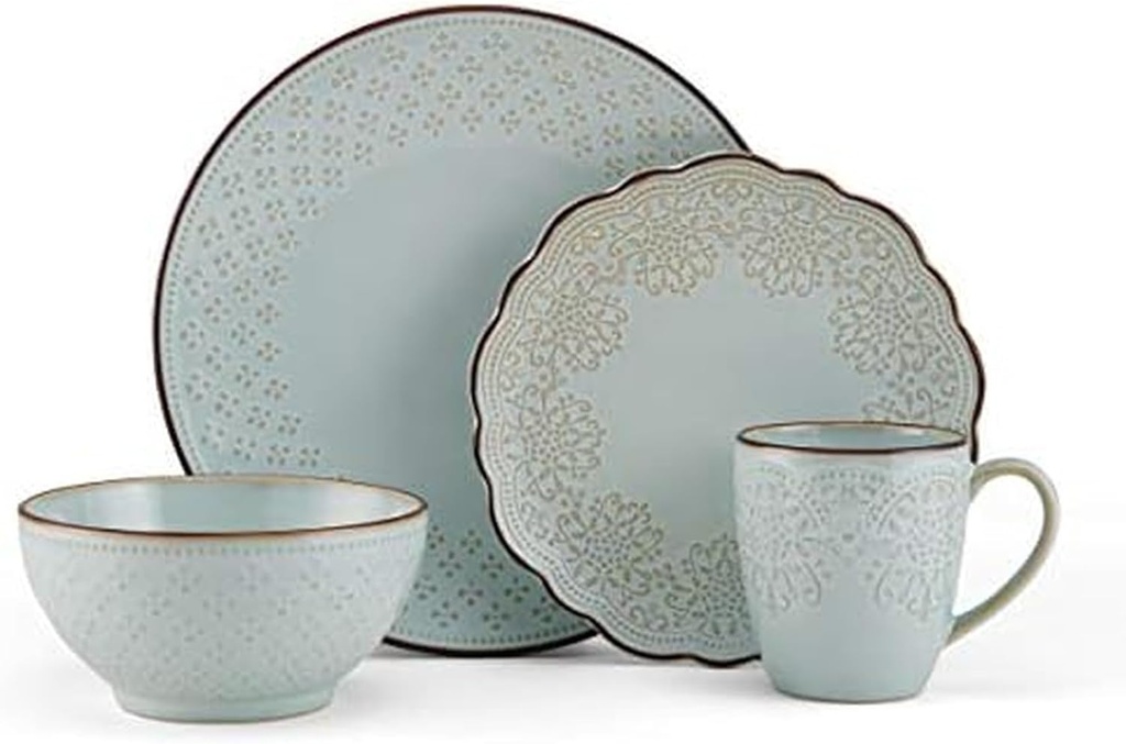 Pfaltzgraff Joanne 16 Piece Dinnerware Set, Service For 4 Assorted