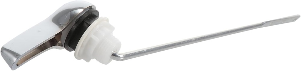 Gatuida Toilet Flush Lever Handle Silver Vintage Front Press Design for Household Toilet Tank Replacement Easy Install Flushing Accessory