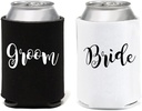 LADY&HOME Wedding Gifts for Couples,Bridal Shower Gifts,Novelty Can Cooler for Bride and Groom,Engagement Gifts for Newlyweds(B:Groom & Bride)