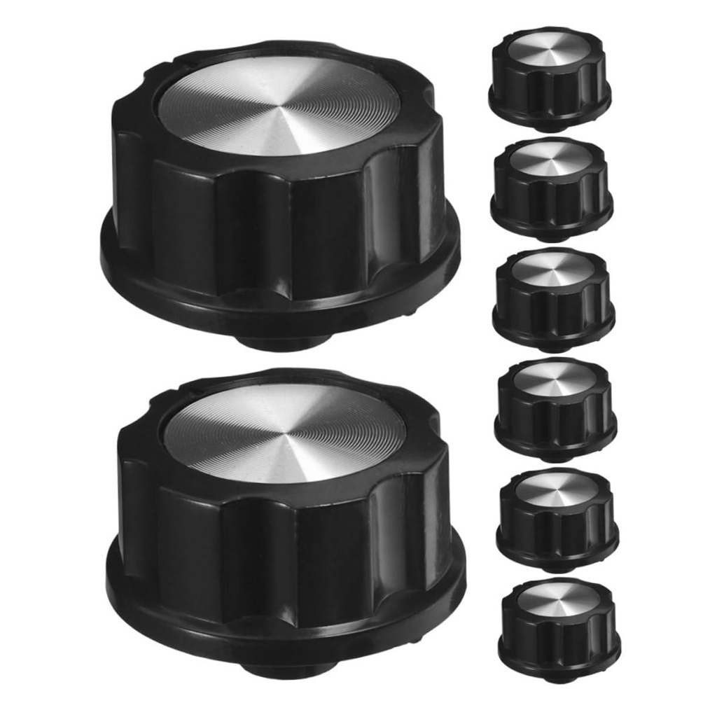 8pcs Replacement Control Knobs for Gas Burners BBQ Air Fryer Oven Smooth Ergonomic Design for Easy Installation and Safe Cooking Control