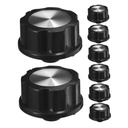8pcs Replacement Control Knobs for Gas Burners BBQ Air Fryer Oven Smooth Ergonomic Design for Easy Installation and Safe Cooking Control