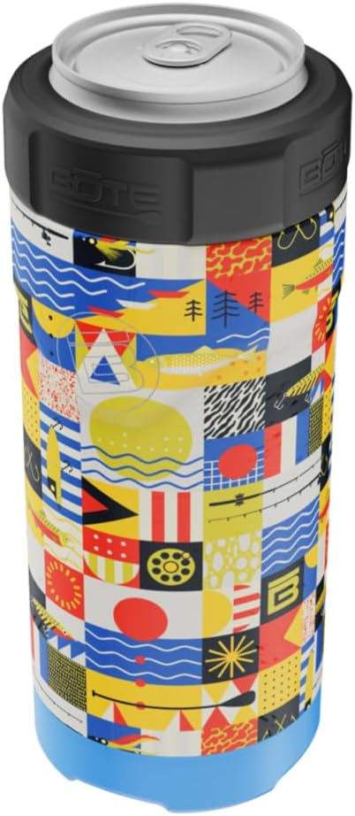 BOTE MAGNEPod Drinkware MAGNEChill Slim Can Cooler Keeps Beer Soda Cold Insulated Attach Magnetically to Compatible SUPs Kayaks Floats 12 oz Multiple Colors