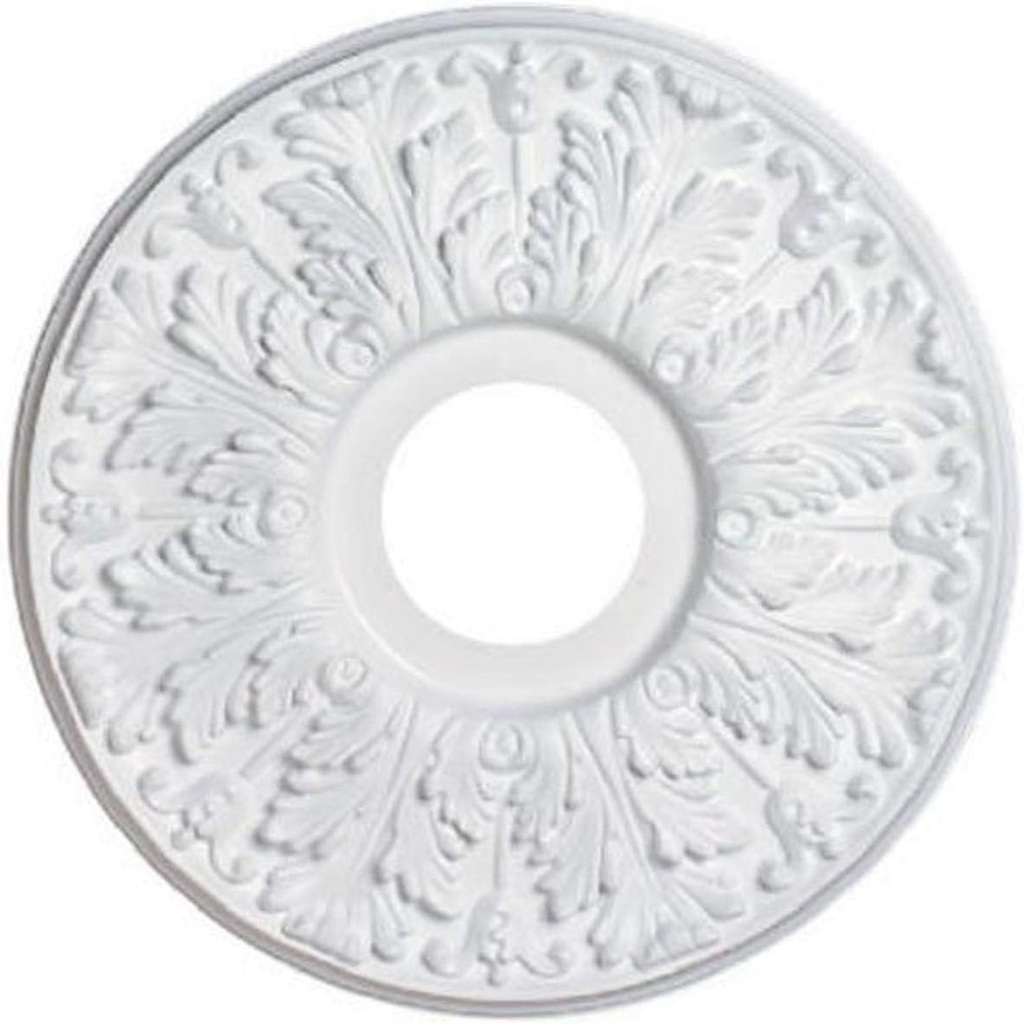 Westinghouse 7702800 15-1/2-Inch Victorian White Finish Ceiling Medallion