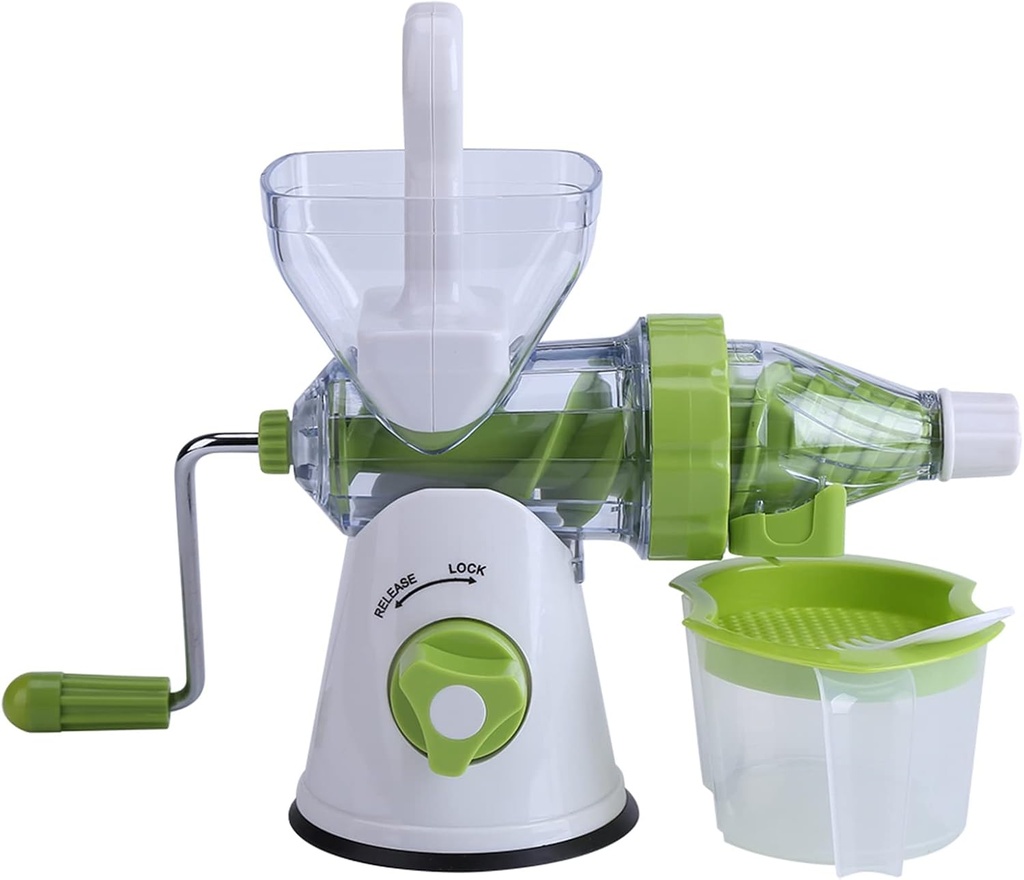 Manual Juicer, Citrus Press Fruit Extractor Detachable Parts Easy to Separation Function with Vacuum Suction Cups for Travel Camping Home Kitchen