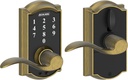 SCHLAGE Touch Camelot Lock with Accent Lever (Antique Brass) FE695 CAM 609 ACC