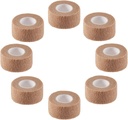 Self Adhesive Elastic Bandage Wrap - Pack of 8 Rolls 1" x 5 Yards Stretch Self-Adherent Cohesive Wrap Bandages First Aid Tape for Athletic, Sports, Wrist, Ankle (Beign Colors)