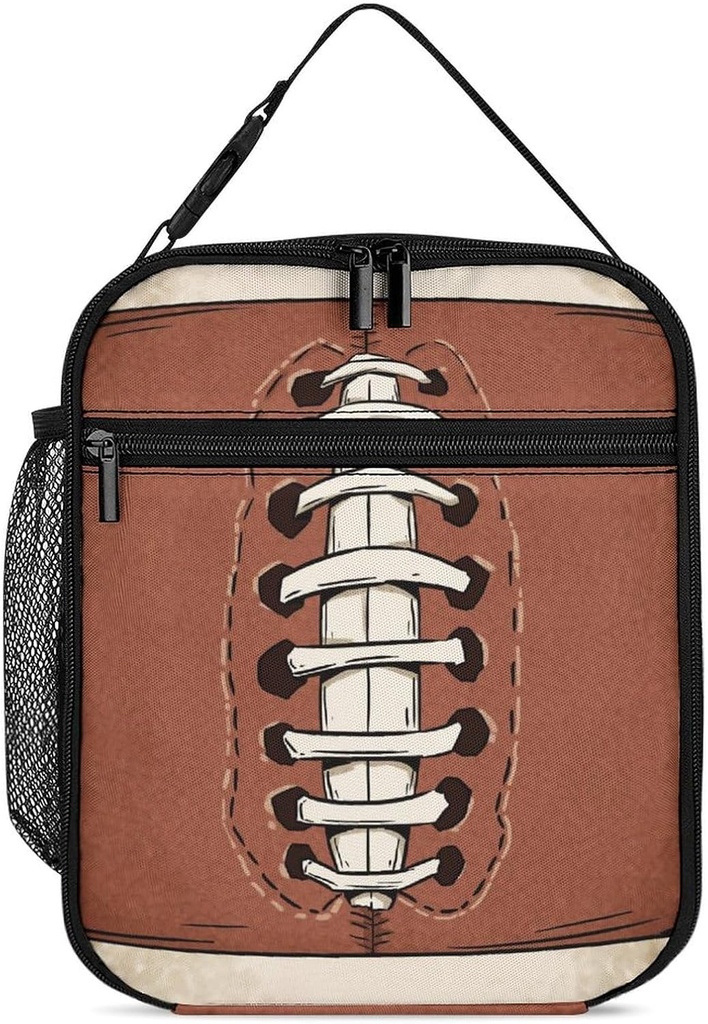 Football Lunch Box Football Insulated Lunch Bag For school 10 Inch