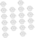 50pcs Cupcake Containers Lids Disposable Plastic Cake Cups for Party and Events Bakery Storage Boxes for Desserts and Appetizers