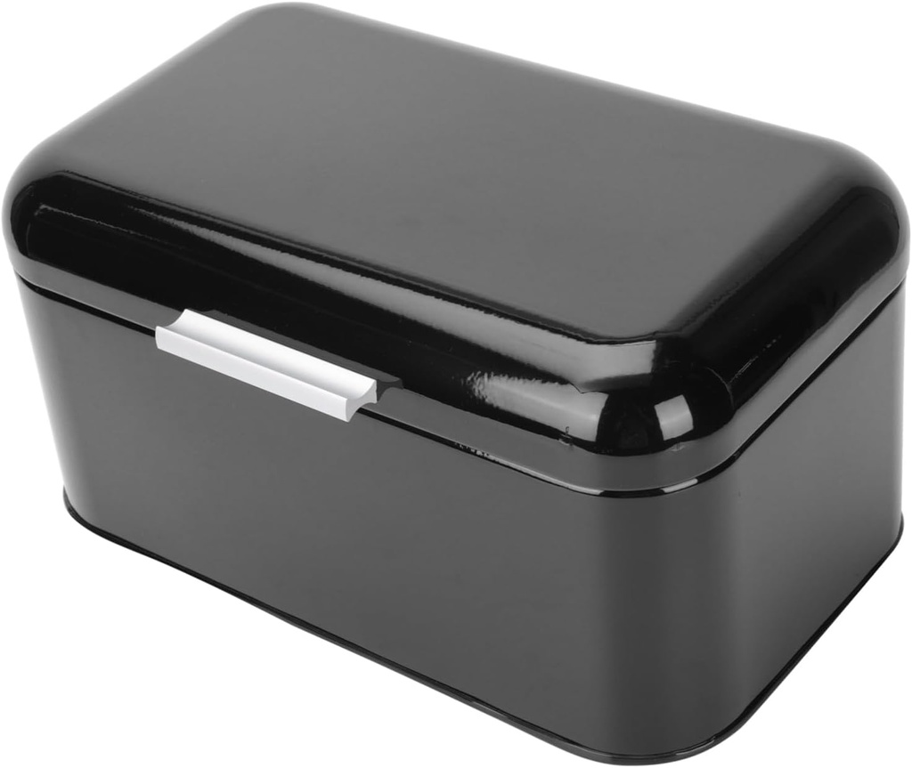 1pc Bread Box Multi-functional Storage Container for Baked Goods Retro Style for Kitchen Counter Black and Easy to Clean for Organizing Homemade Bread