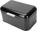1pc Bread Box Multi-functional Storage Container for Baked Goods Retro Style for Kitchen Counter Black and Easy to Clean for Organizing Homemade Bread