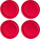 Replacement Lids for Pyrex 2-Cup Glass Food Storage Container Bowls, 5-Inch Plastic Round Lids Covers fits Pyrex 7200-PC, Airtight & Leakproof (4-Pack, Red)