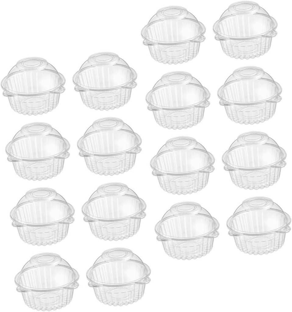 60pcs Transparent Mousse Dessert Boxes for Cakes for Baking and Party Use Plastic Cake Packing Containers Practical and Stylish Design for Desserts