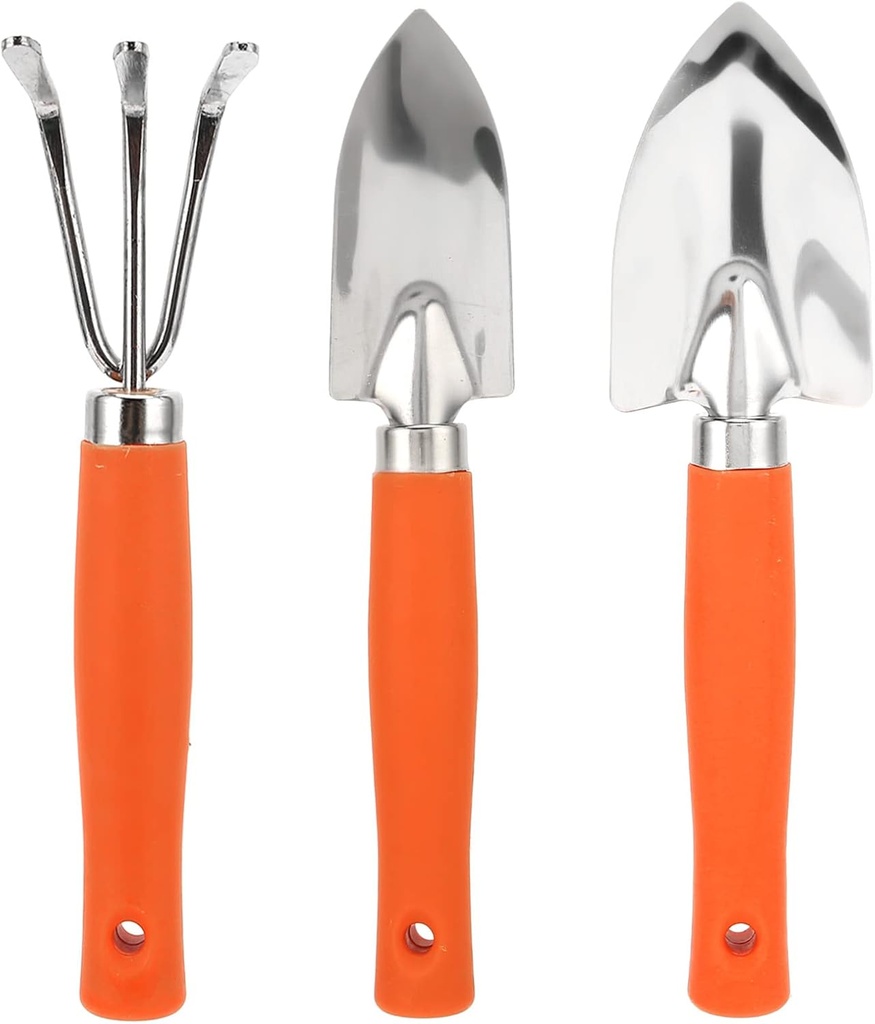 Tyenaza Garden Tool Set, Garden Hand Tools Include Wide Shovel Narrow Shovel Rake for Gardening Work