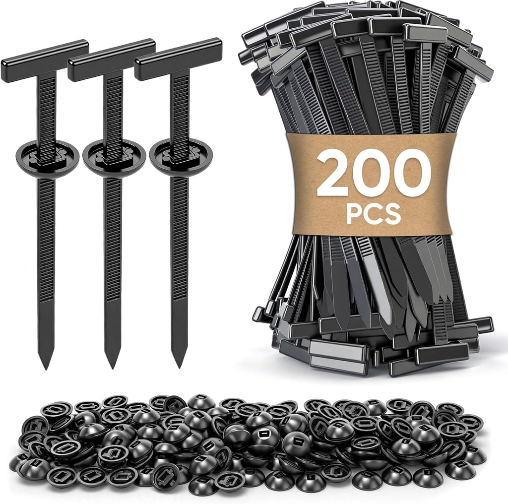 200Pcs Nylon Universal Cable Tie Buckle for Car, Heavy Duty Self-Locking Zip Ties Fasteners for Car Repair & Home Use, Snap-Fit Bumper Retainer Fender Liner Door Panel Fastener