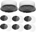 10Pcs Round Cake Boxes with Lids Reusable Bakery Packaging for Birthday Wedding Party Desserts Lightweight and Easy to Store Cake Carrier