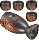 1set Ceramic Sake Set Pot and Cups Traditional Japanese Sake Kettle for Home Use and Entertaining Easy to Clean Elegant Design for Special Occasions