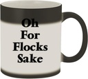 Oh for Flocks Sake - 11oz Magic Color Changing Mug, Matte Black