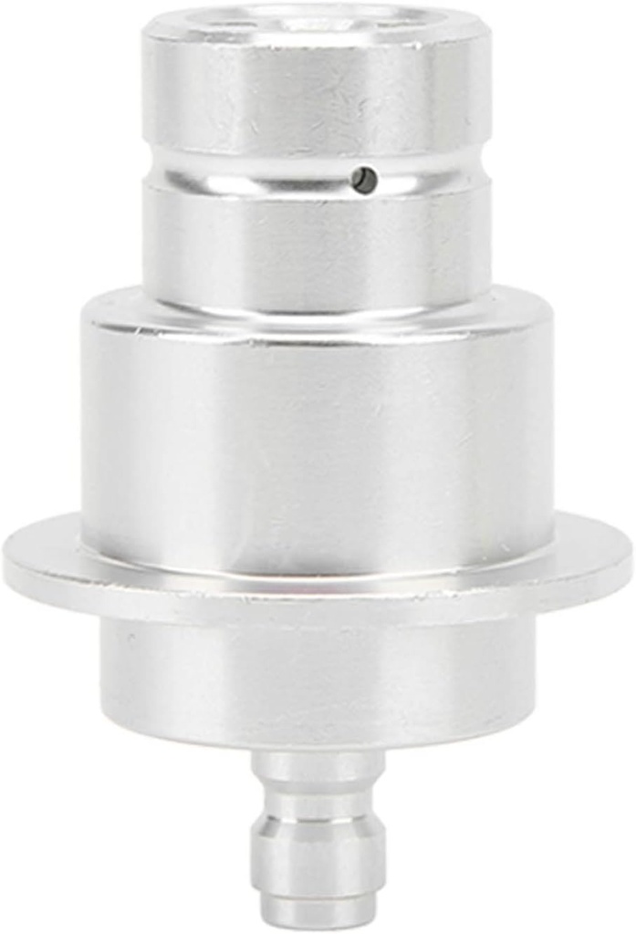 Quick Connect CO2 Cylinder Adapter Fitting, CO2 Adapater, Aluminum Alloy 0.3in Quick Disconnection High Hardness Soda Machine Connector (Silver)