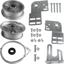 Universal Garage Door Torsion Spring Conversion Kit Fit for 7 Feet High Garage Doors, Including Cable Rollers, Heavy-Duty Cables, Brackets & Hardware, Easy to Install