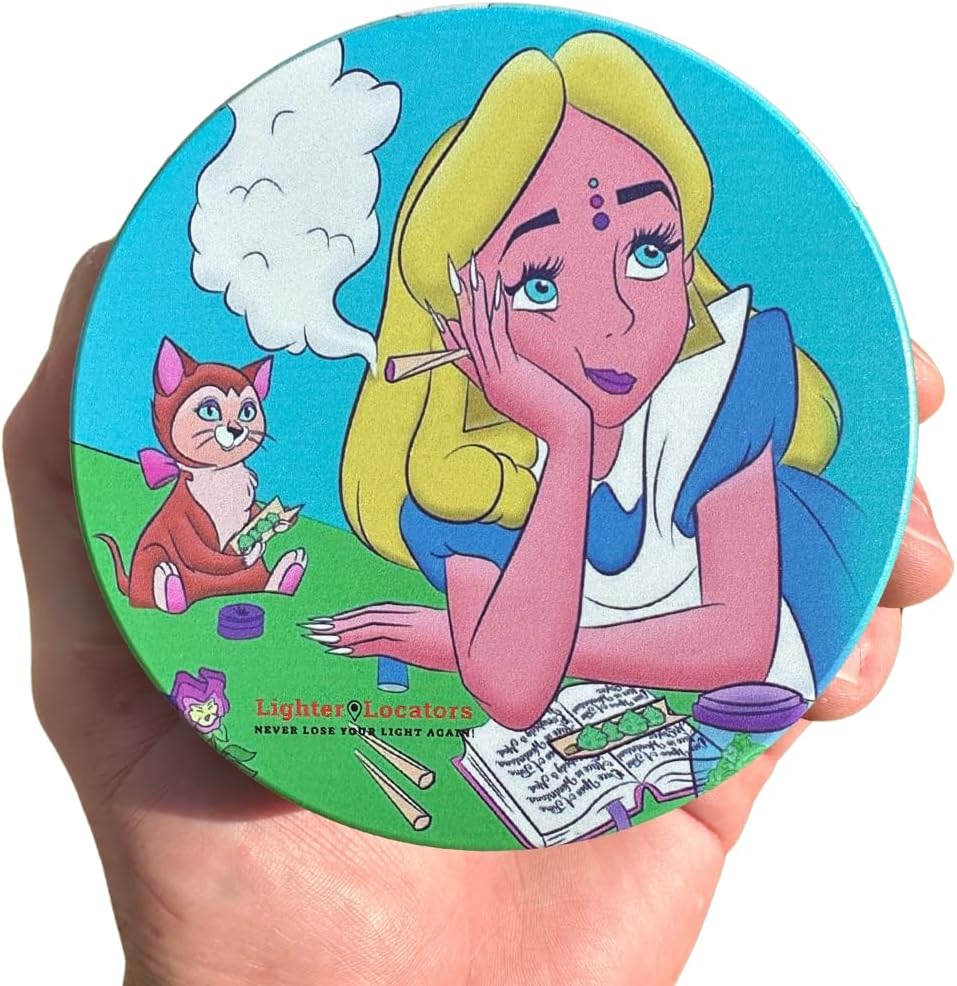 4 Inch herb grinder / 4 inch spice grinder - portable size allows for you to easily grind your herbs at home or on the go. Grinder is Aluminum Alloy (NO Screen Catcher) (Alice, 4 Inches / 100mm)