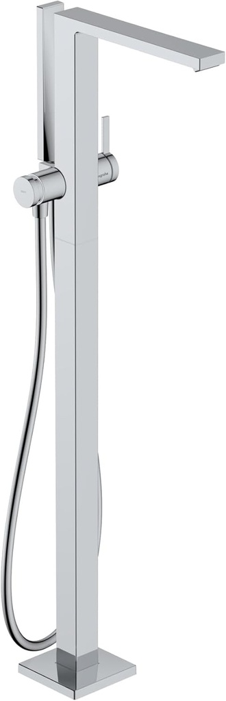 hansgrohe Tecturis E Freestanding Bathtub Faucet with Handshower in Chrome, 73445001