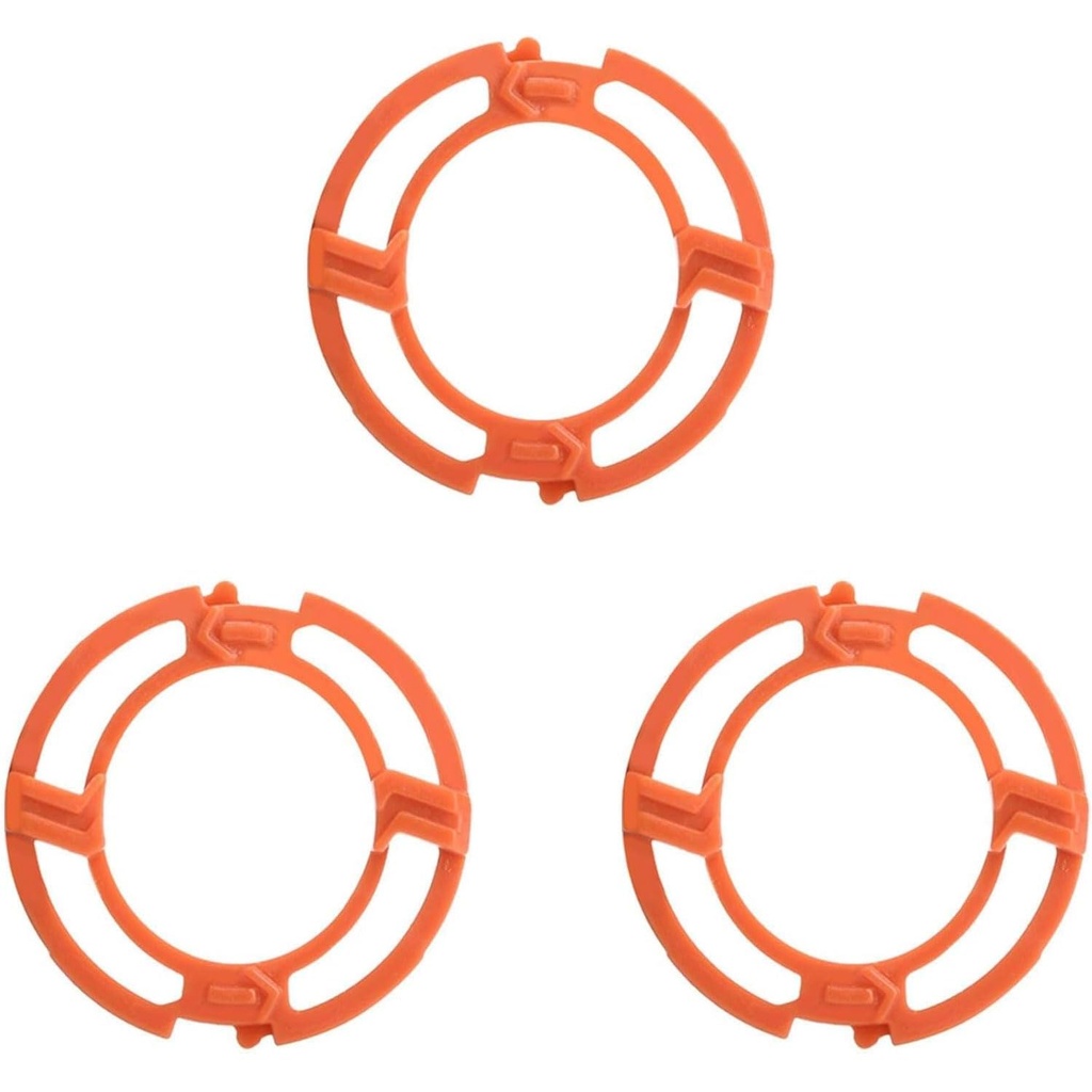 Shaver Head Blades Holder Plate Fits for Razor Series 7000 9000 RQ12 ABS 3PCS Orange Blade Lock Ring Retaining Rings for Shaver Series 7000 9000 RQ12 Models